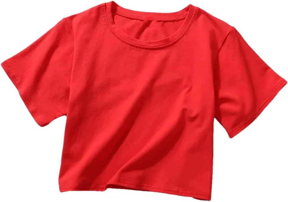 Женская футболка скинни фит Generic, Red