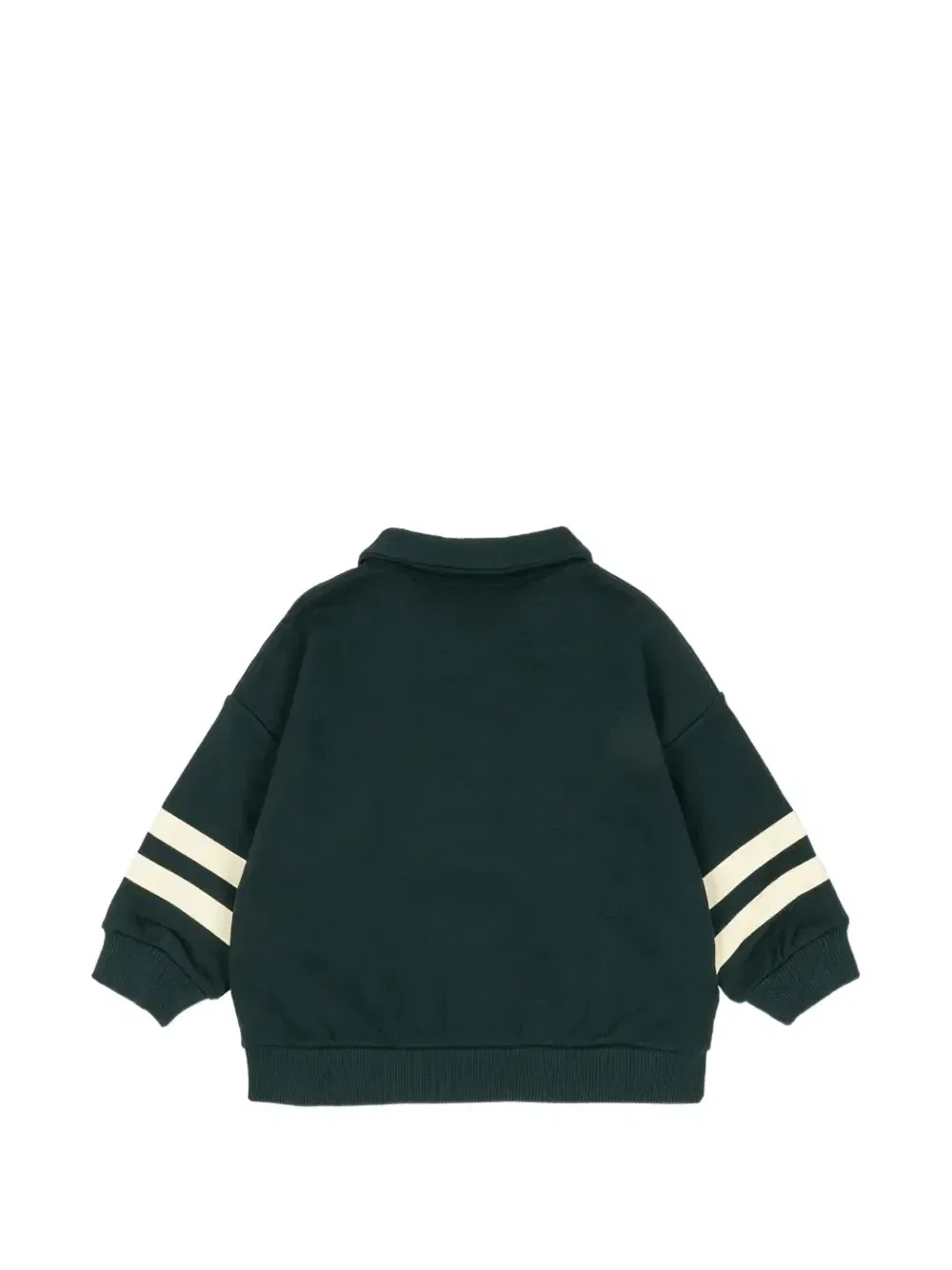Джемпер Loupy quarter-zip в полоску Konges Slojd, зеленый — фото 2