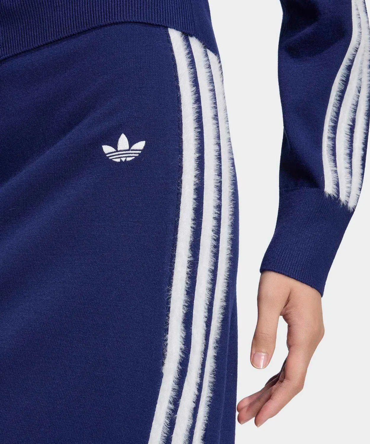 Женская трикотажная юбка Slim Fit с эластичным поясом Adidas Originals, Blue — фото 3