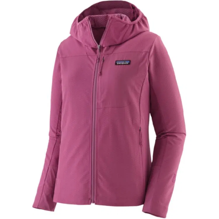 Женское флисовое худи Patagonia R1 CrossStrata, Smoke Pink/FDMG