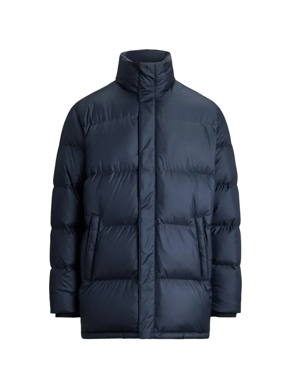 Стеганое пальто с высоким воротником Polo Ralph Lauren, синий