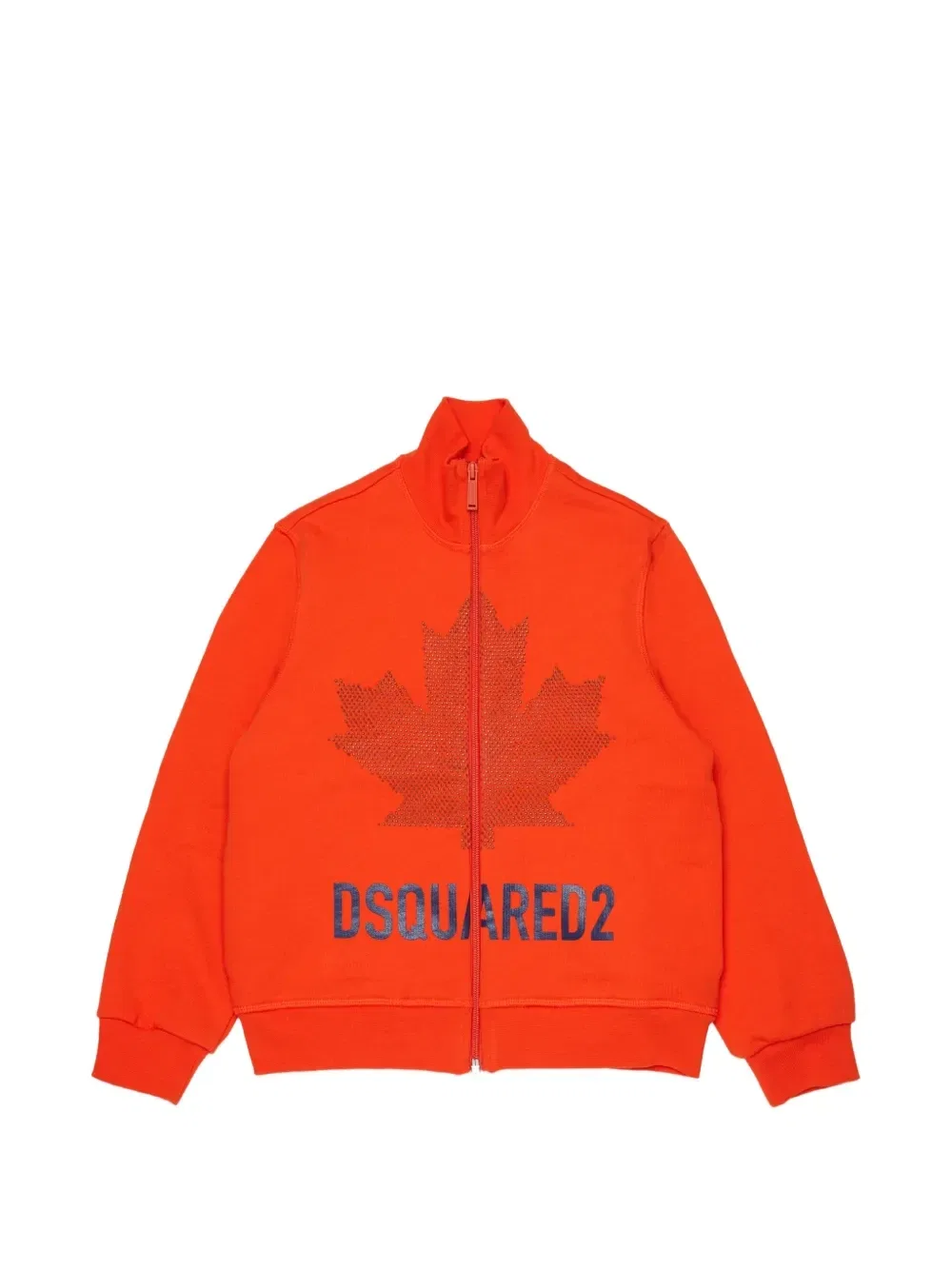 Свитер с кристаллами и логотипом Dsquared2 Kids, оранжевый