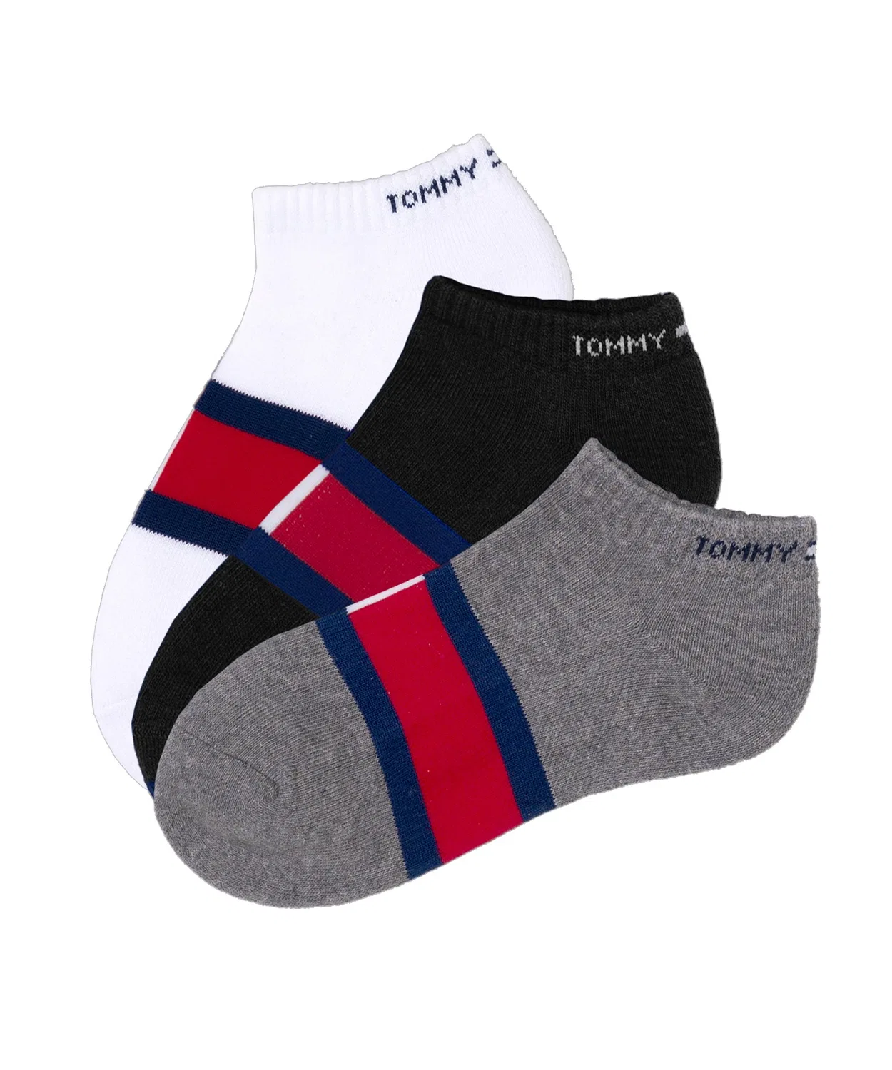 Мужские носки-лосины с логотипом TOMMY HILFIGER, 3 пары, 23-27 см, Black