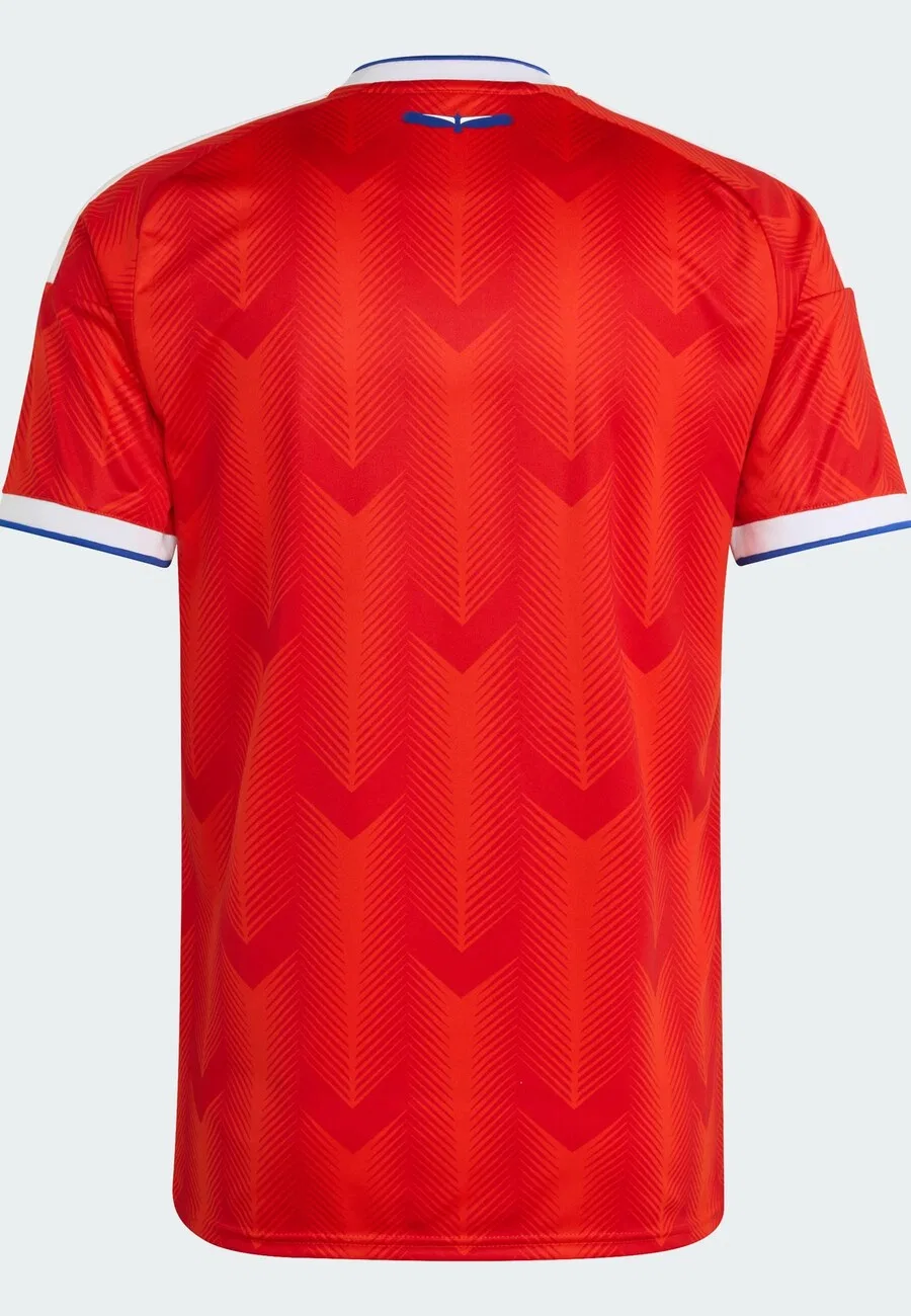 Футболка ADIDAS PERFORMANCE 'Chile 26 Home' красного цвета — фото 4