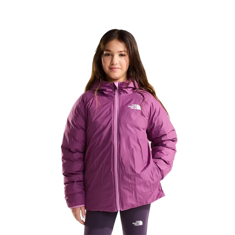 Детская куртка для девочек с принтом Reversible Perrito The north face, Pink — фото 3