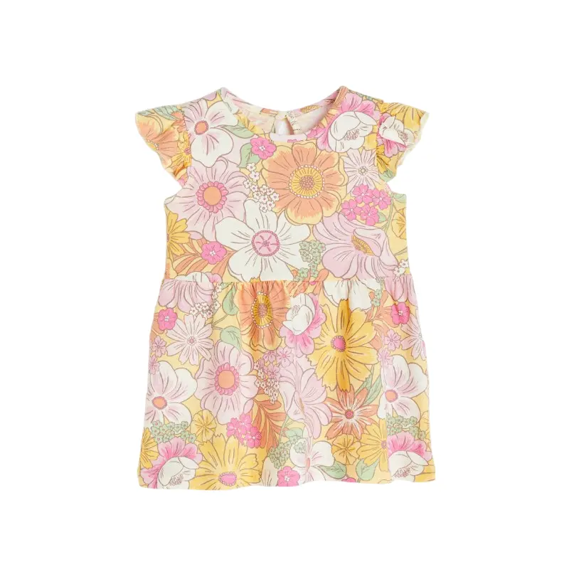 

Платье детское H&M Ruffle-trimmed, желтый/цветы