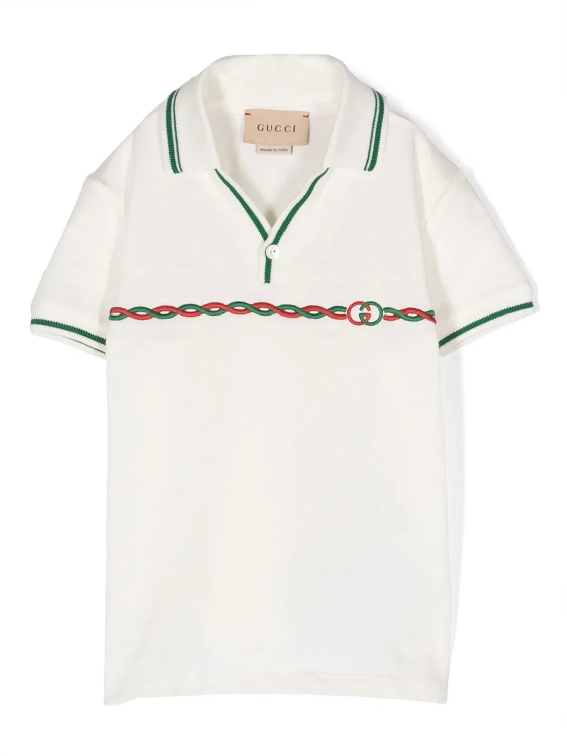 Ромпер из джерси Gucci Kids, нейтральные цвета