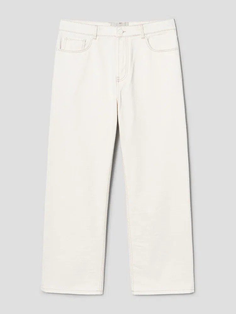 Джинсы Large Fit AMI PARIS, White