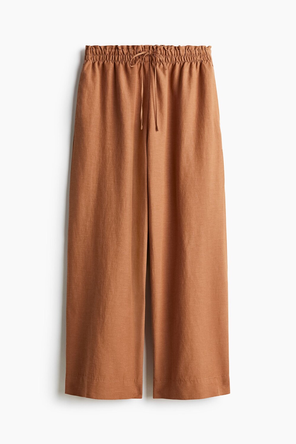 

Брюки H&M Linen-blend, коричневый