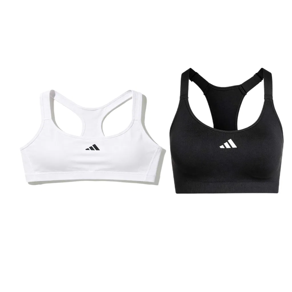 Женское спортивное нижнее белье с умеренной посадкой, 2 штуки, Adidas, Black/White