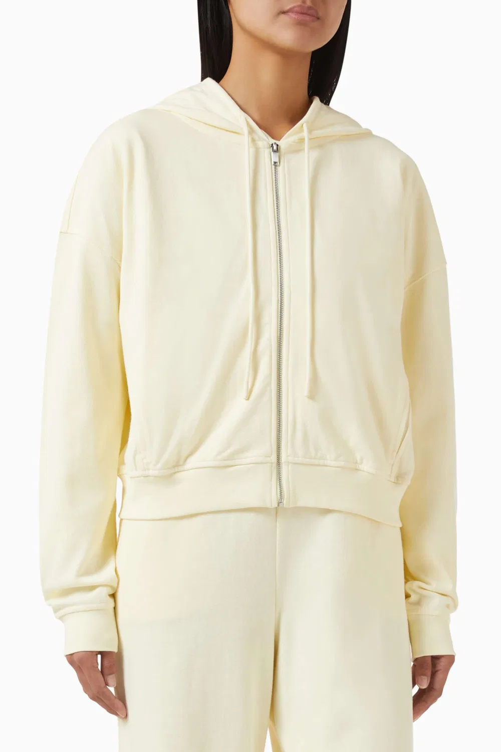 Худи на молнии из джерси Calvin Klein