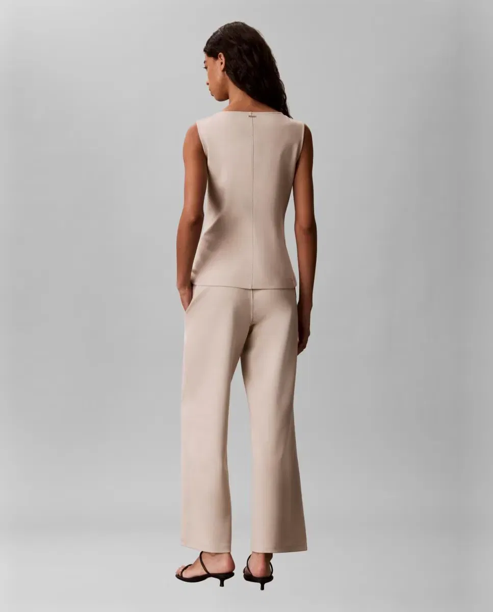 Женские широкие брюки Calvin Klein, Beige — фото 2