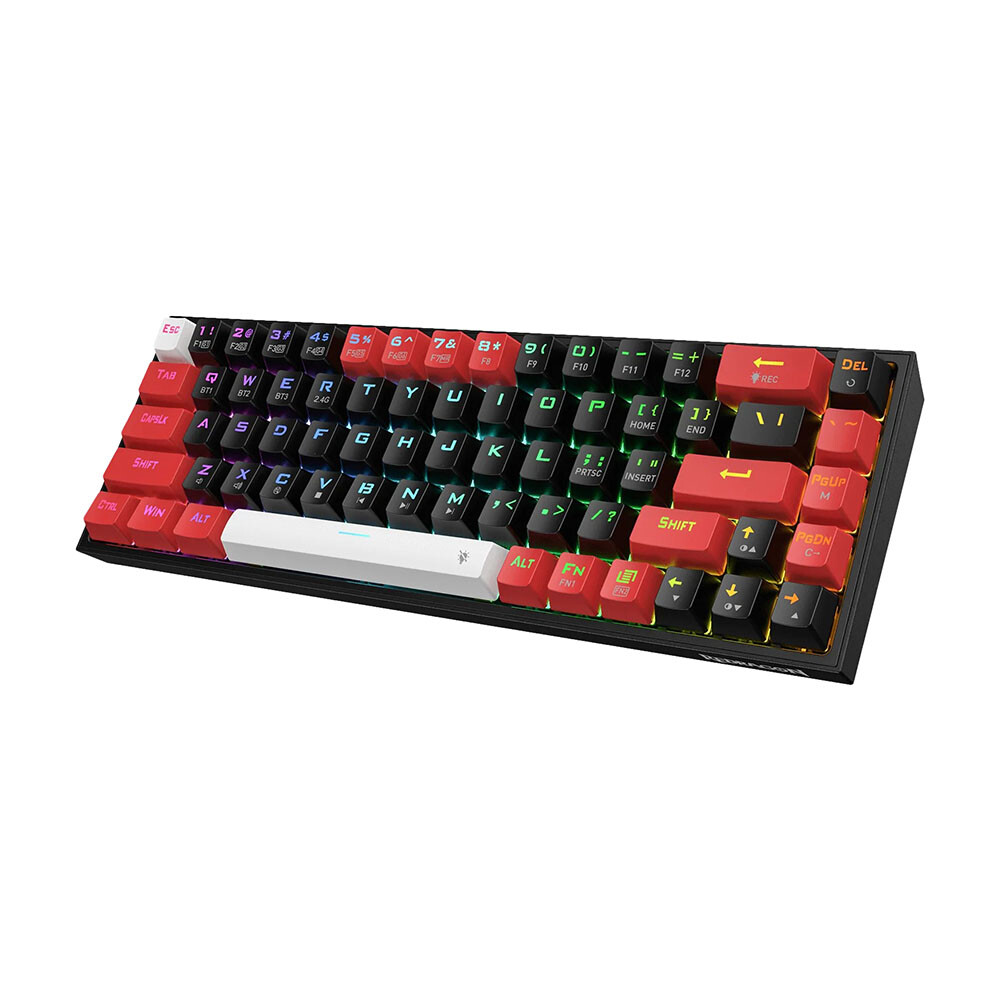 

Клавиатура игровая беспроводная Redragon Castor K631 Pro, Red, черный/красный, английская раскладка