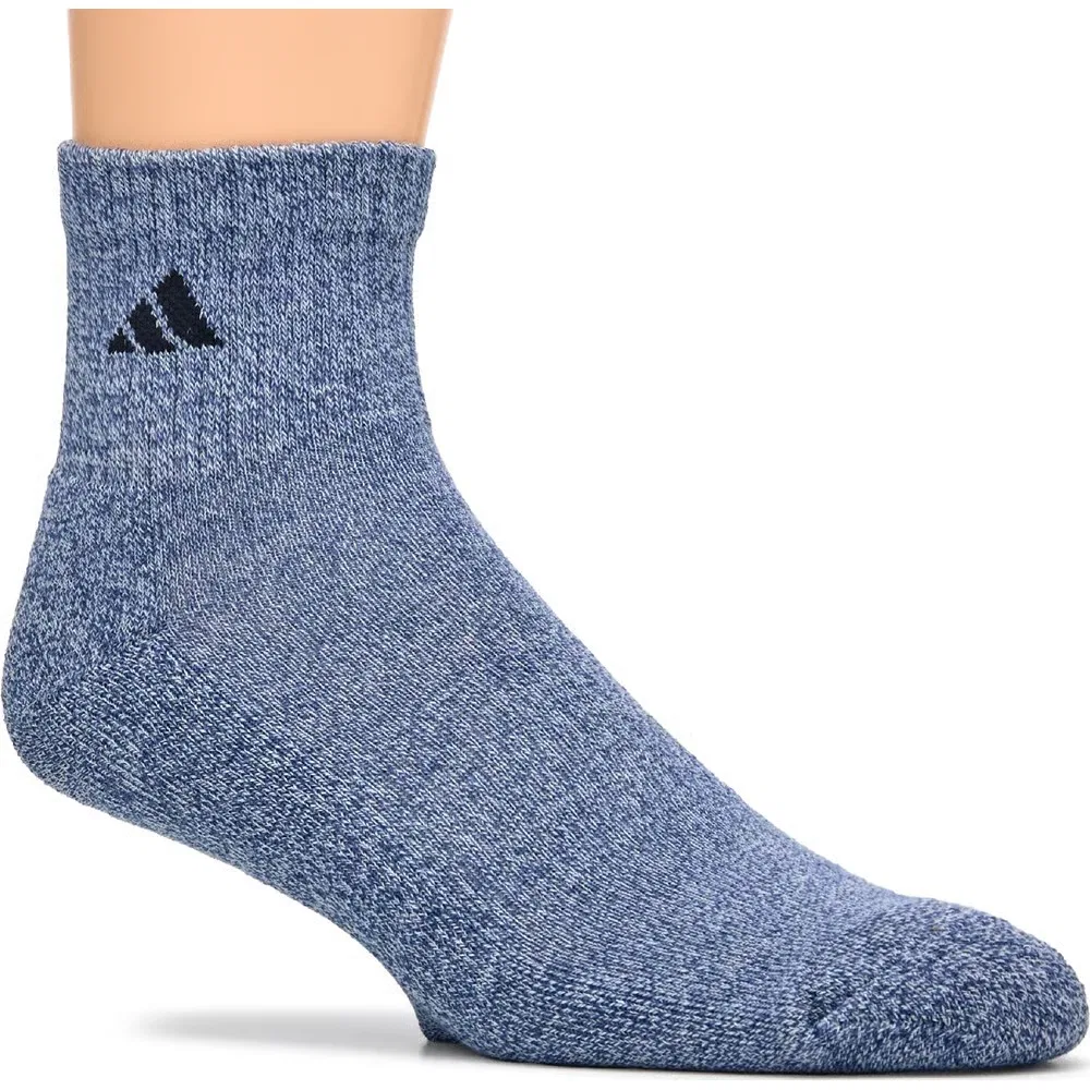 Мужские спортивные носки до щиколотки комплект из 6 пар Adidas, Blue/Grey/Navy Assorted — фото 4