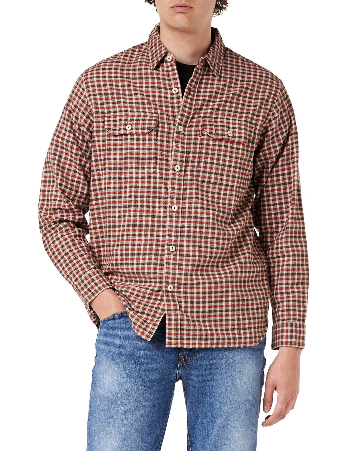 Мужская рубашка с длинным рукавом Jackson Worker Levi's, Sandshell