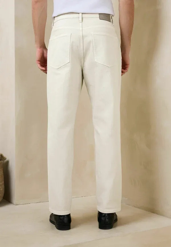 Джинсы из денима Jeans tapered fit Next, Ecru White, белый — фото 4