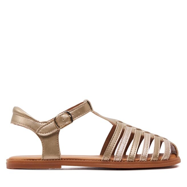 

Сандалии Geox J Sandal Karly Girl J4535A 0NFQD C2010 S Platinum, золото