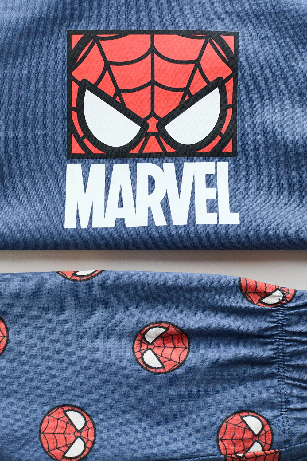 Пижама из набивного хлопка H&M, Dunkelblau/Marvel Comics — фото 2