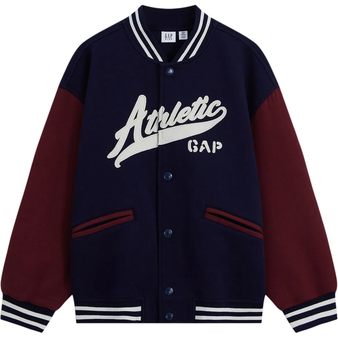 Детская толстовка с бейсбольным воротником Marine Blue GAP