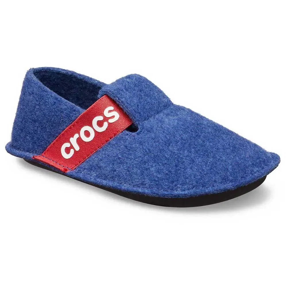 Детские тапочки для девочек с флисовой подкладкой Classic Crocs, Blue