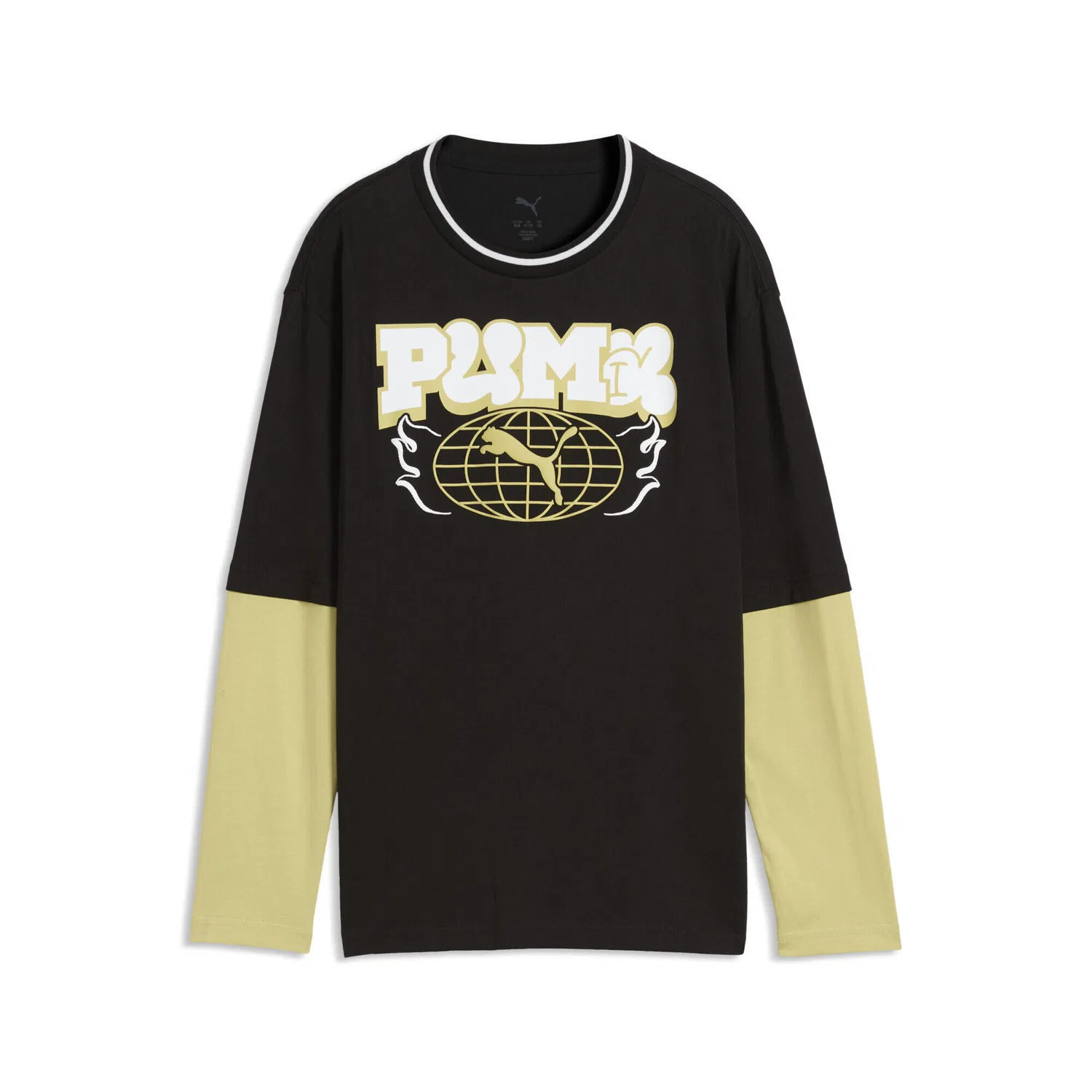Детский многослойный лонгслив с принтом MID 90s Puma, Schwarz