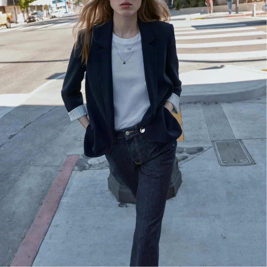 Женский деловой костюм Sea Blue ZARA — фото 4