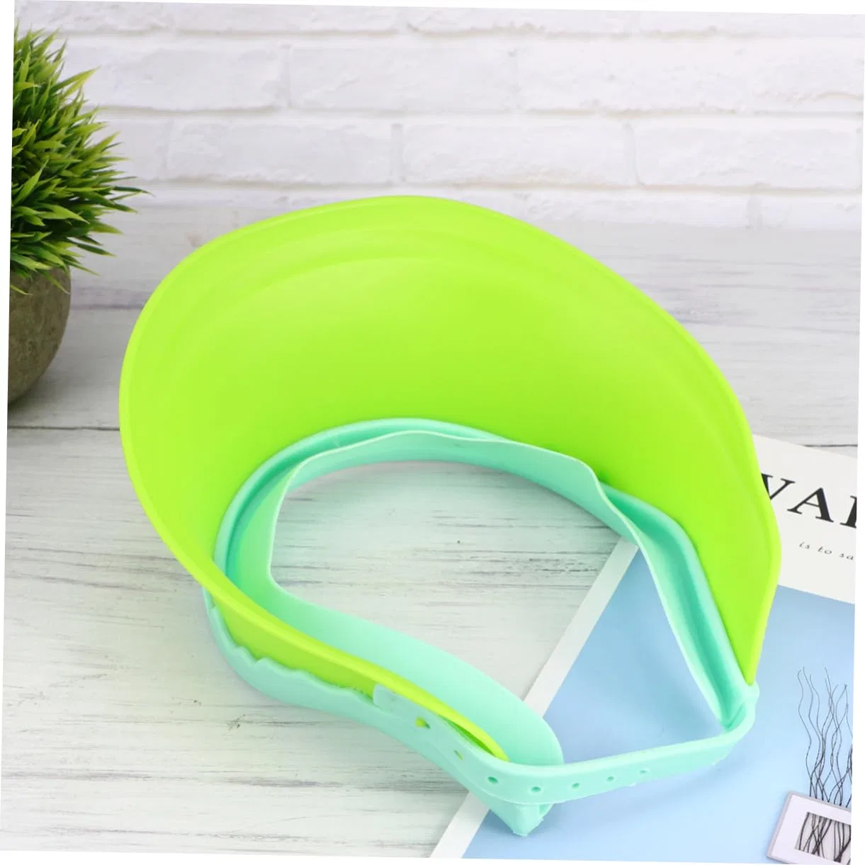 Шапочка для душа для мытья волос, Silicone, 3 шт, 19x17x7 см, Green Beavorty — фото 4