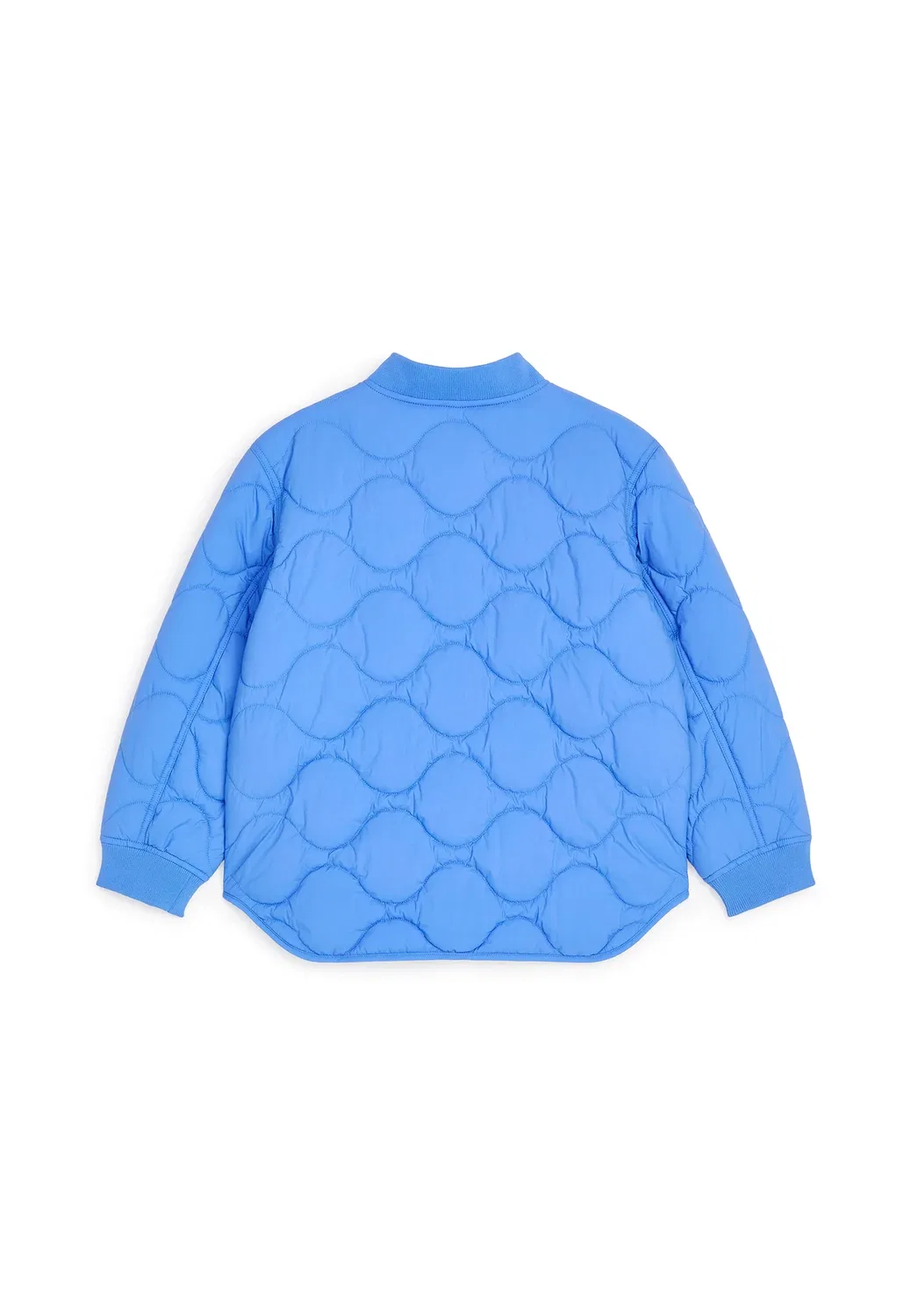 Стеганая легкая куртка унисекс - зимняя куртка Arket, Blue — фото 2