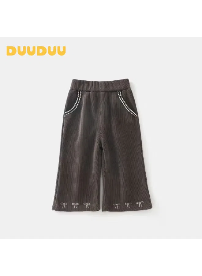 Штаны детские с расклешенным низом Duuduu, кофейный