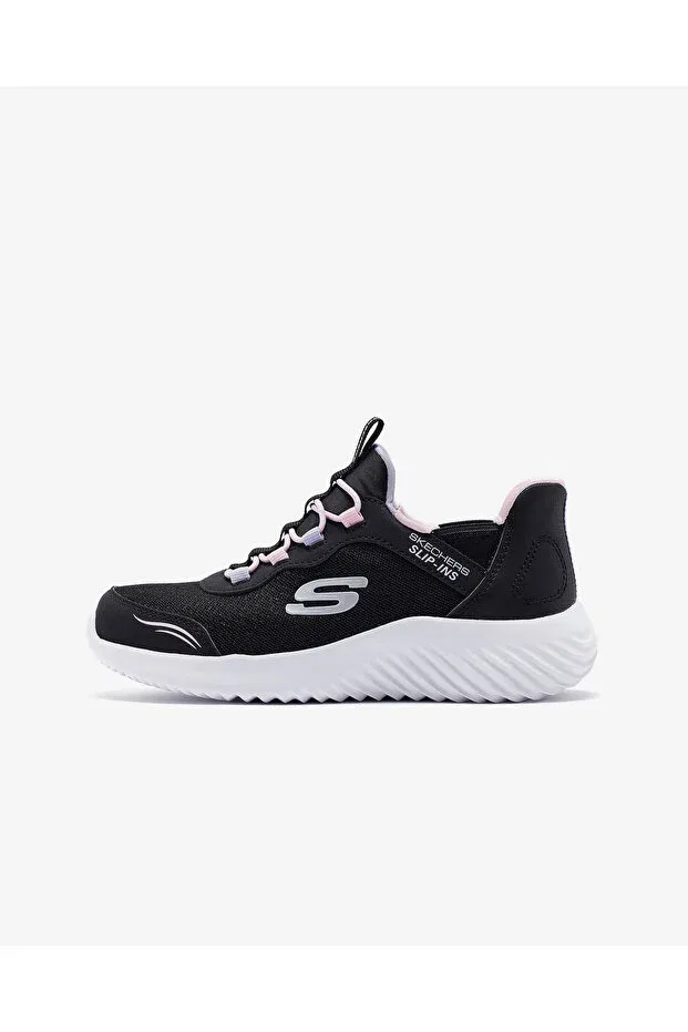 Детские кроссовки для девочек со шнуровкой Skechers, Black