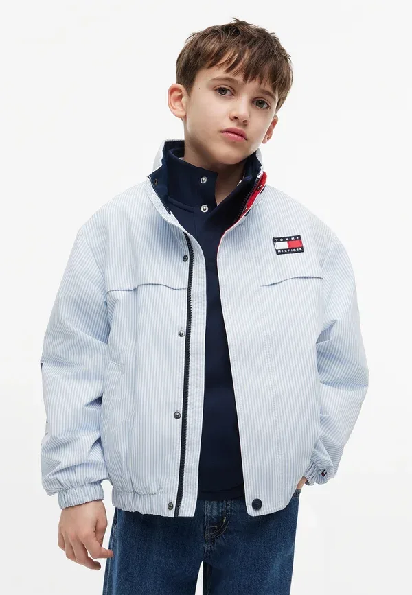 Куртка с капюшоном Regatta Stripe Jacket Tommy Hilfiger, Breezy Blue, синий