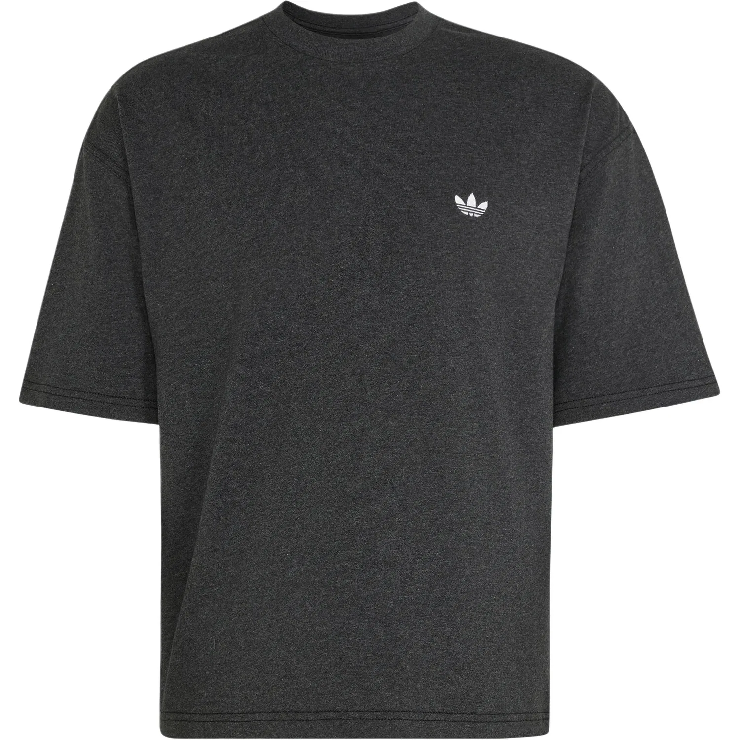 Футболка Essentials с круглым вырезом, Dark Heather Gray, Adidas Originals