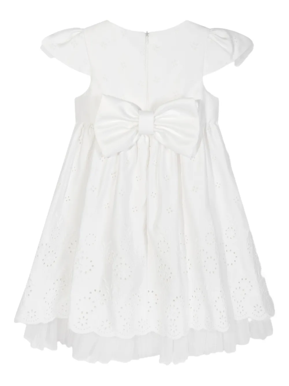 Платье с оборками и вышивкой Dress & Fleur, белый — фото 4