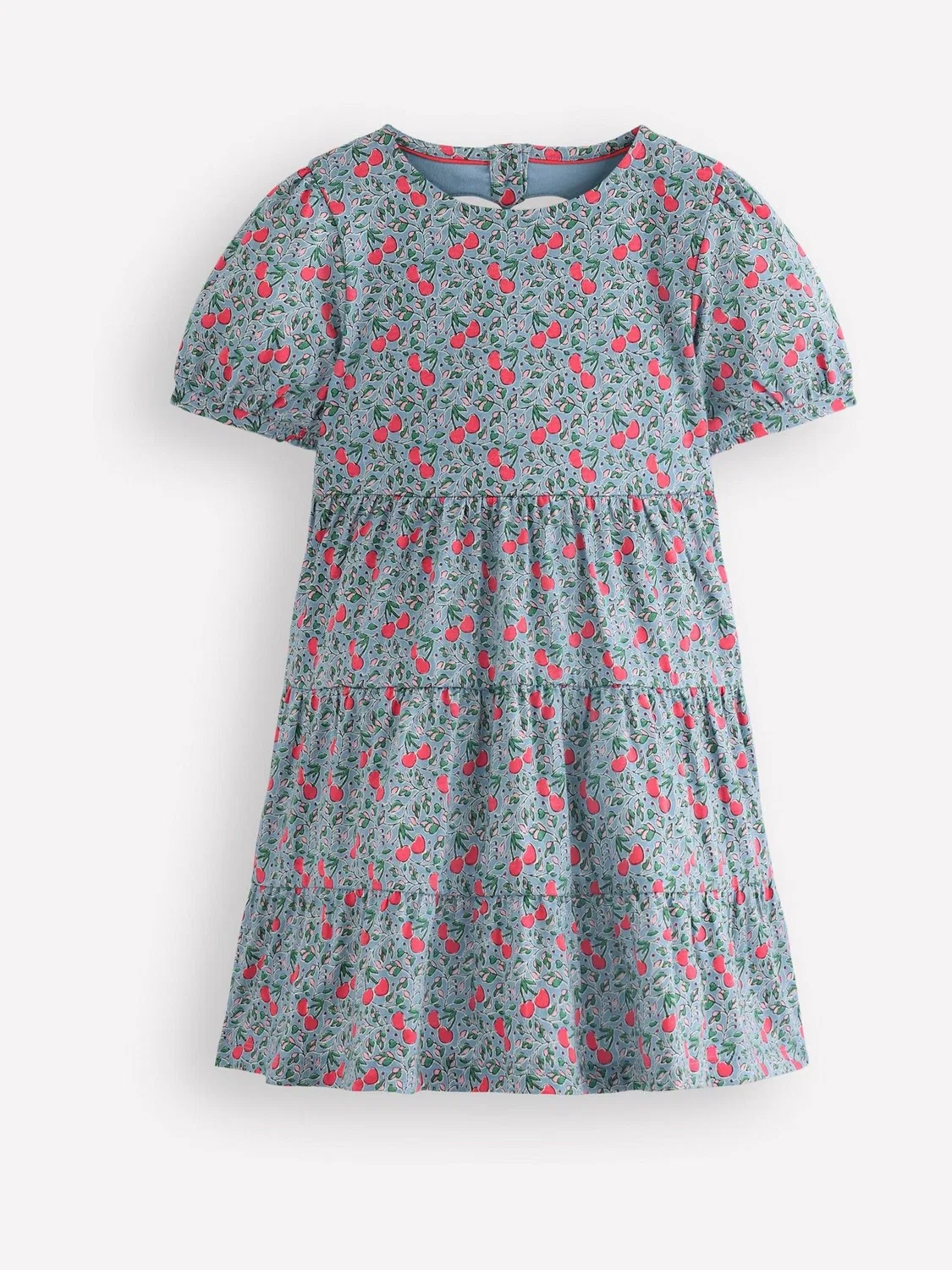 Платье с принтом, модель Heart Back Boden, красный — фото 2