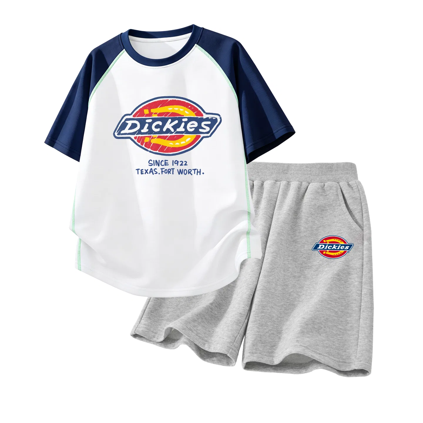 Детский комплект из 2 предметов с логотипом Swarovski Blue+S Logo K Gray, Dickies — фото 3