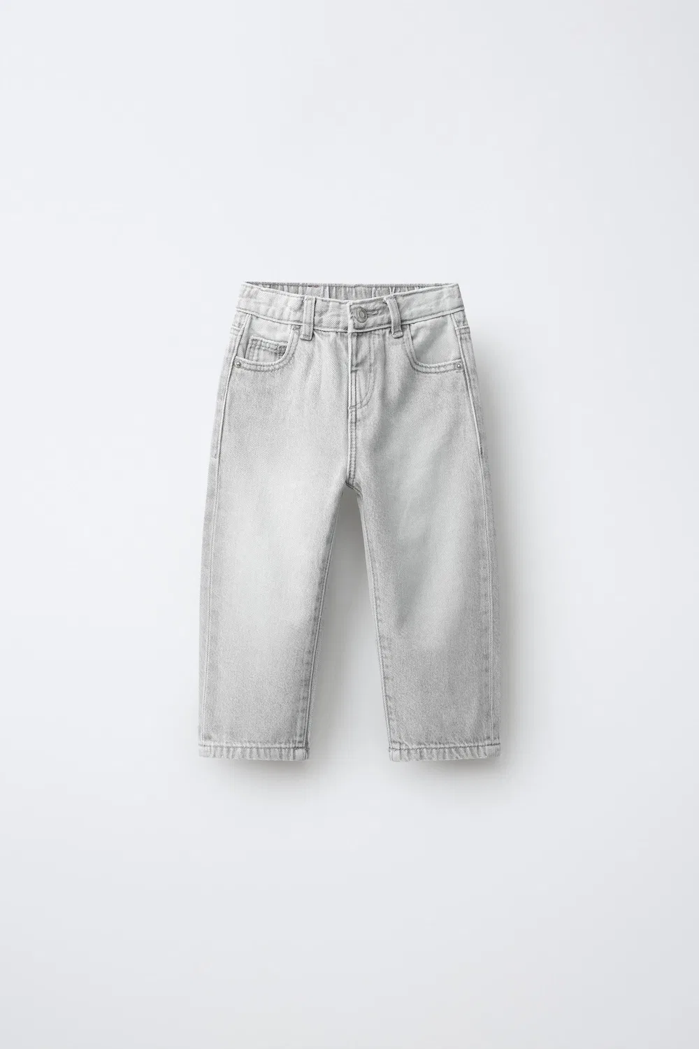 Прямые джинсы ZARA, Pearl grey