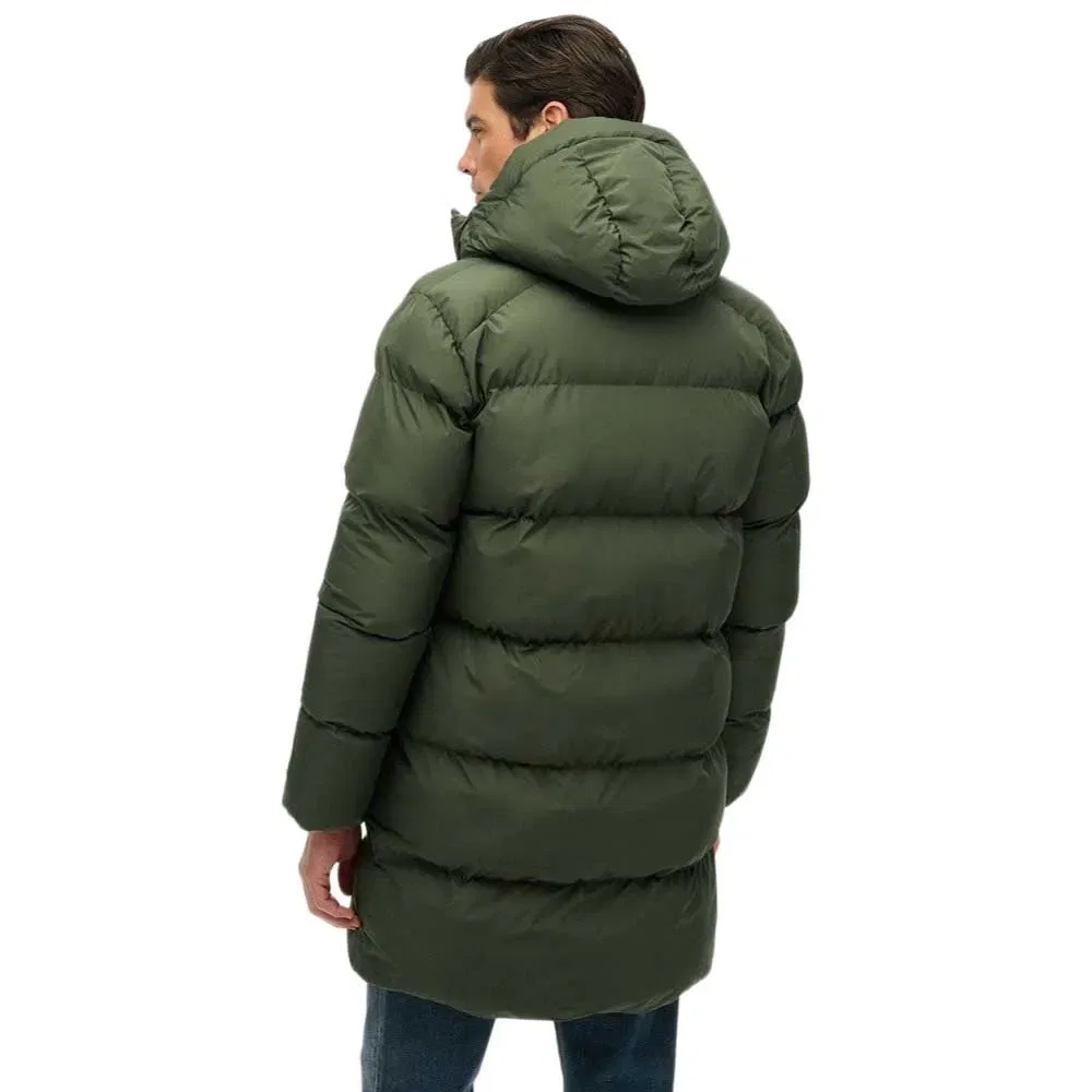 Мужская куртка с капюшоном Sports Mid Superdry, Green — фото 2