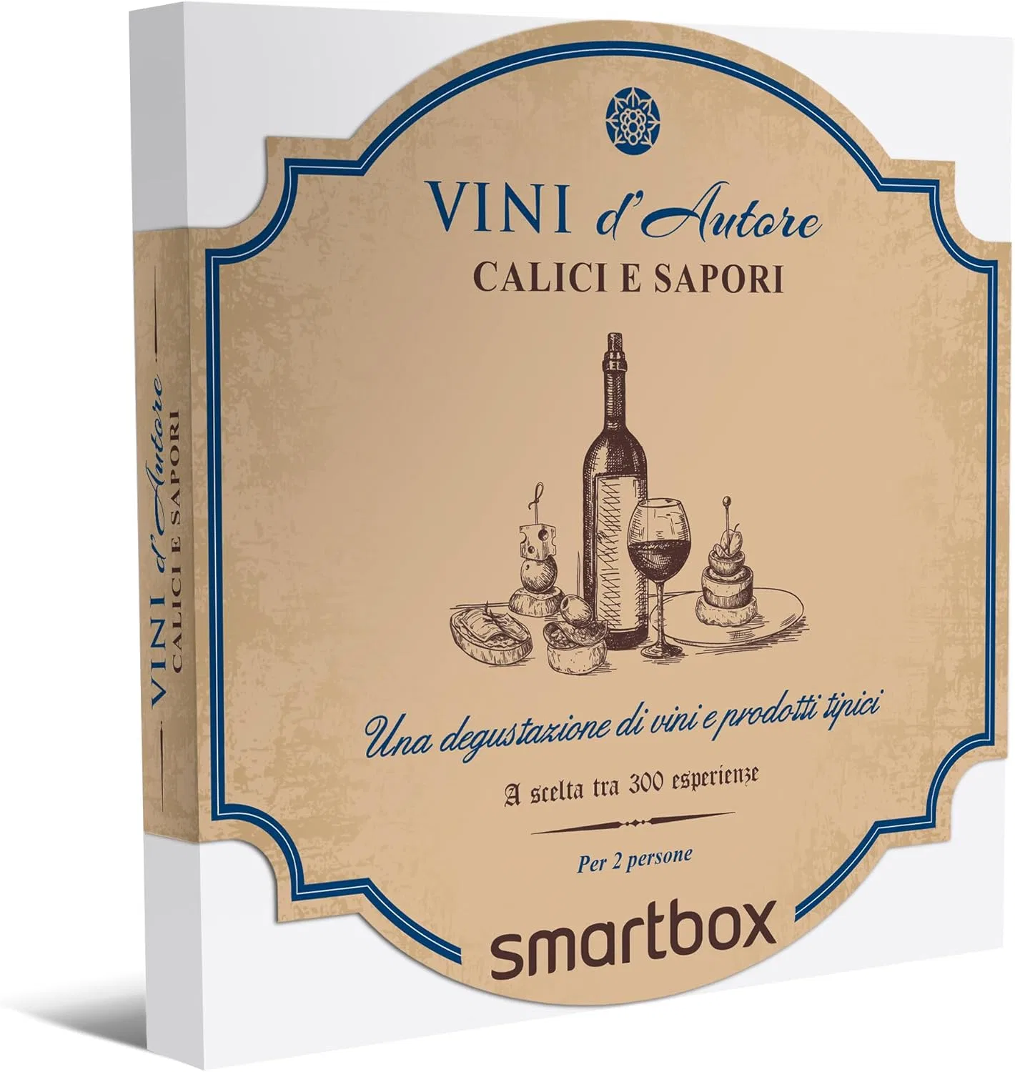Подарочный набор Gift Box, Smartbox, 1 дегустация для 2 человек, 16x2x16 см, Beige