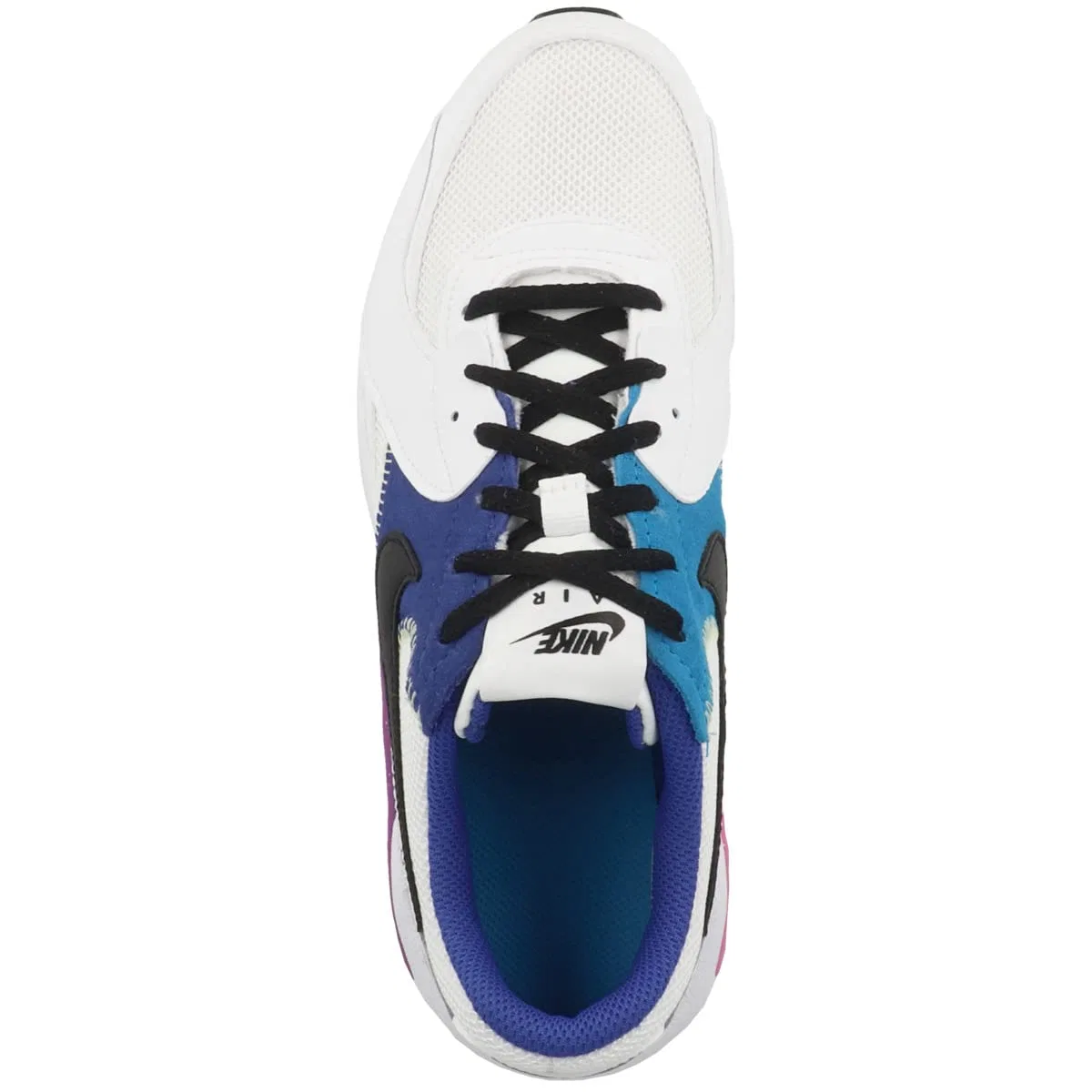 Детские кроссовки для мальчиков и девочек с амортизацией NIKE Air Max Excee NIKE, Multicoloured White Black Hyper Royal Active Fuchsia — фото 2