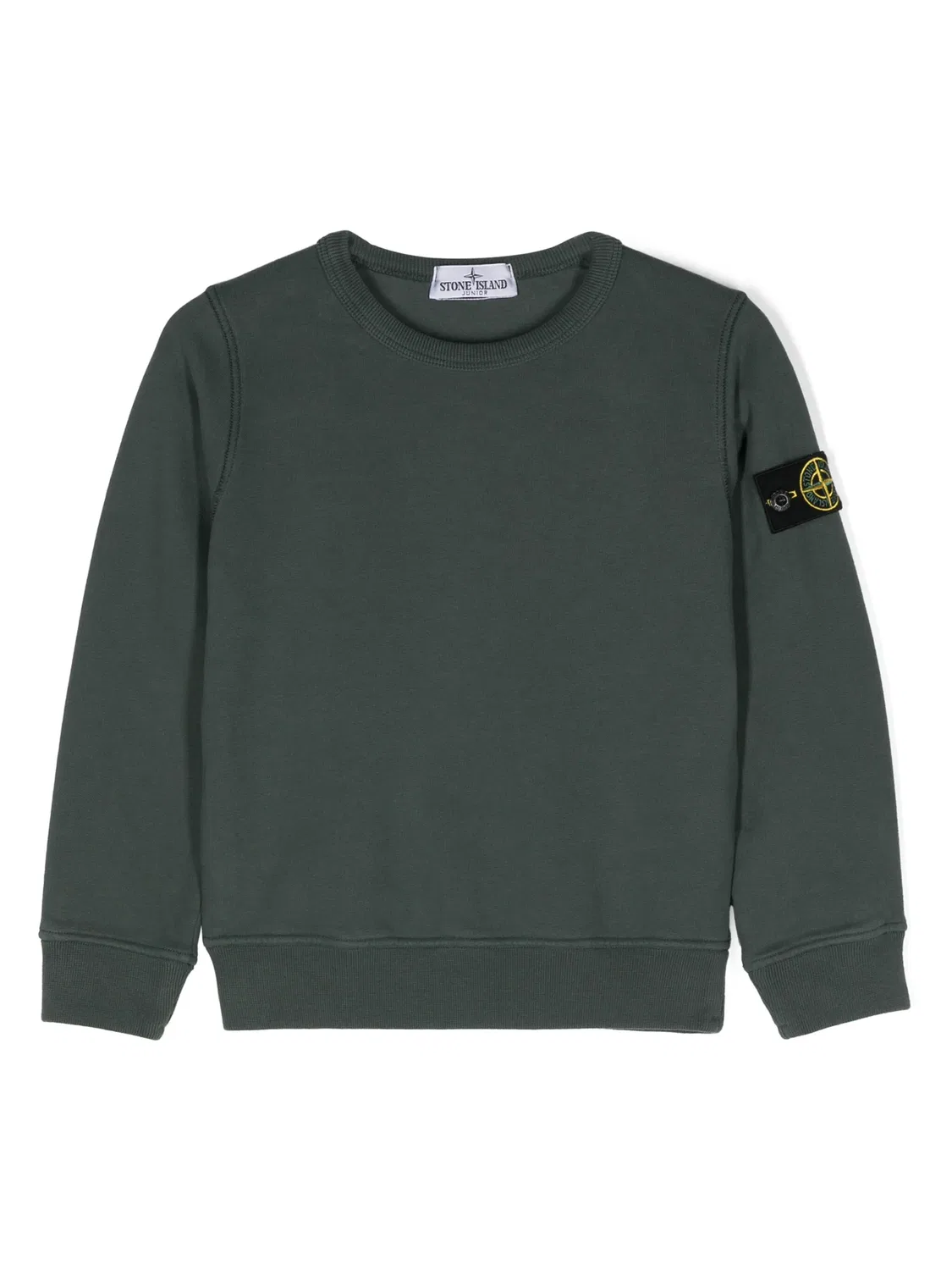 Свитшот с нашивкой Compass Stone Island, морской зеленый