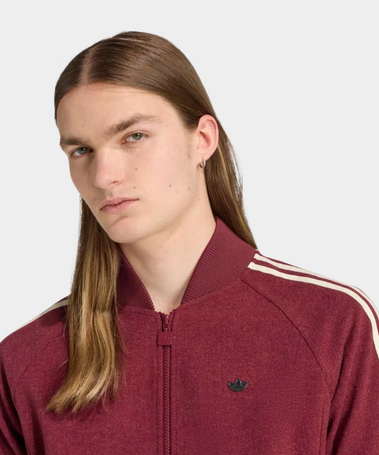 Мужской/Женский Трек-топ с длинным рукавомAdidas Originals, Red — фото 4