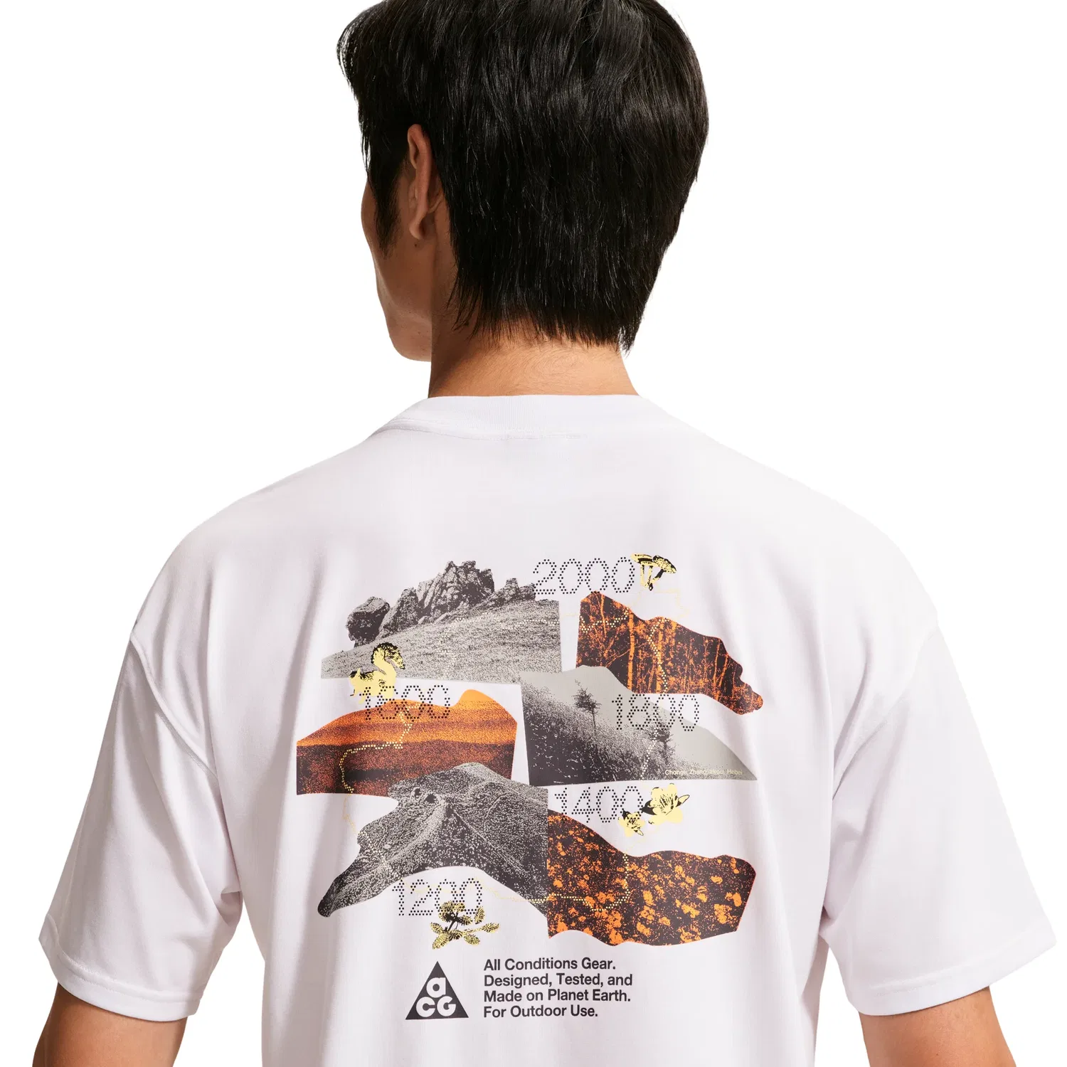 Мужская футболка с технологией Dri-Fit ACG Nike, белый — фото 4