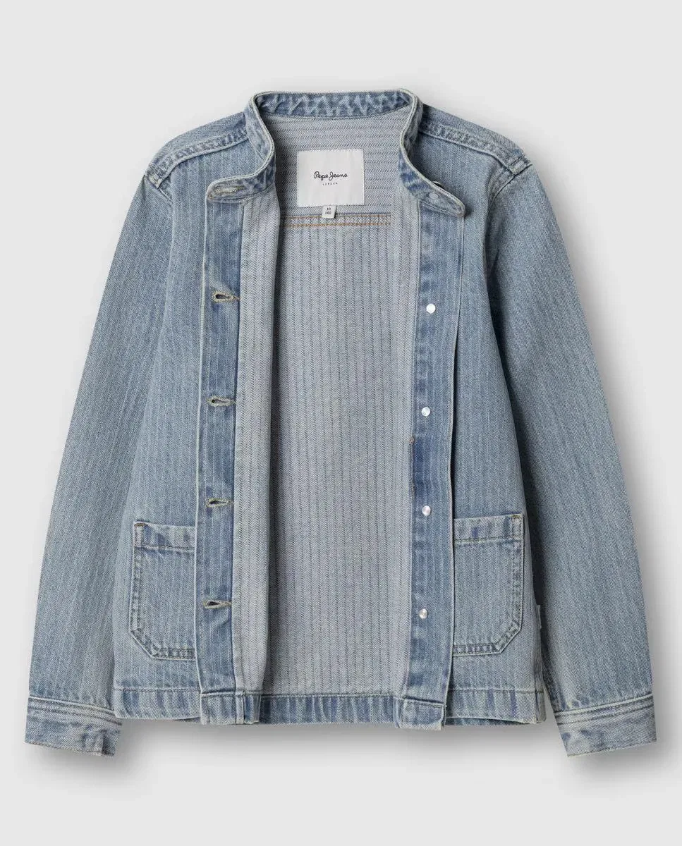 Детская куртка для девочек с принтом Shelly Pepe Jeans, Azul Claro — фото 3