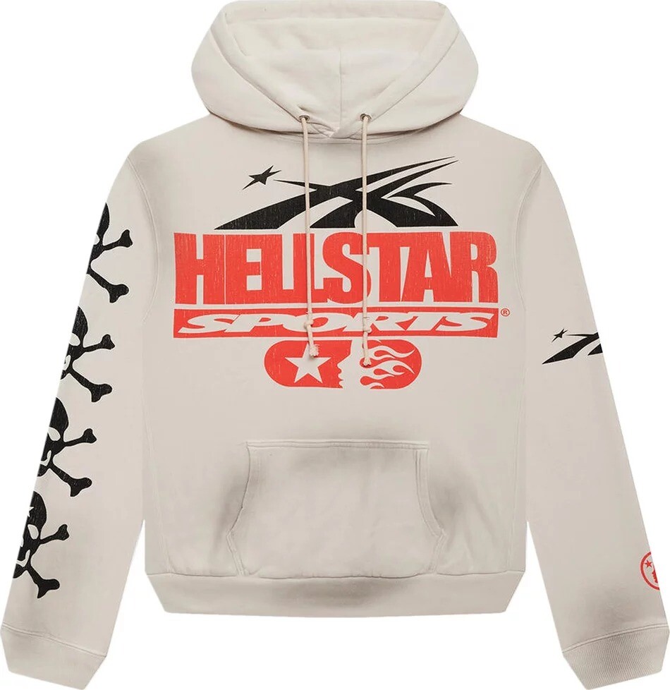 

Толстовка Hellstar If You Dont Like Us Beat Us, светло-бежевый