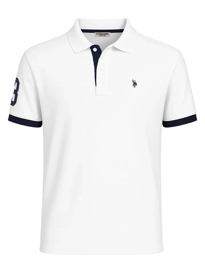 Поло белое U.S. Polo Assn., белый