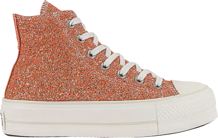 

Кроссовки Converse Wmns Chuck Taylor All Star Lift High Metallic Shimmer, оранжевый