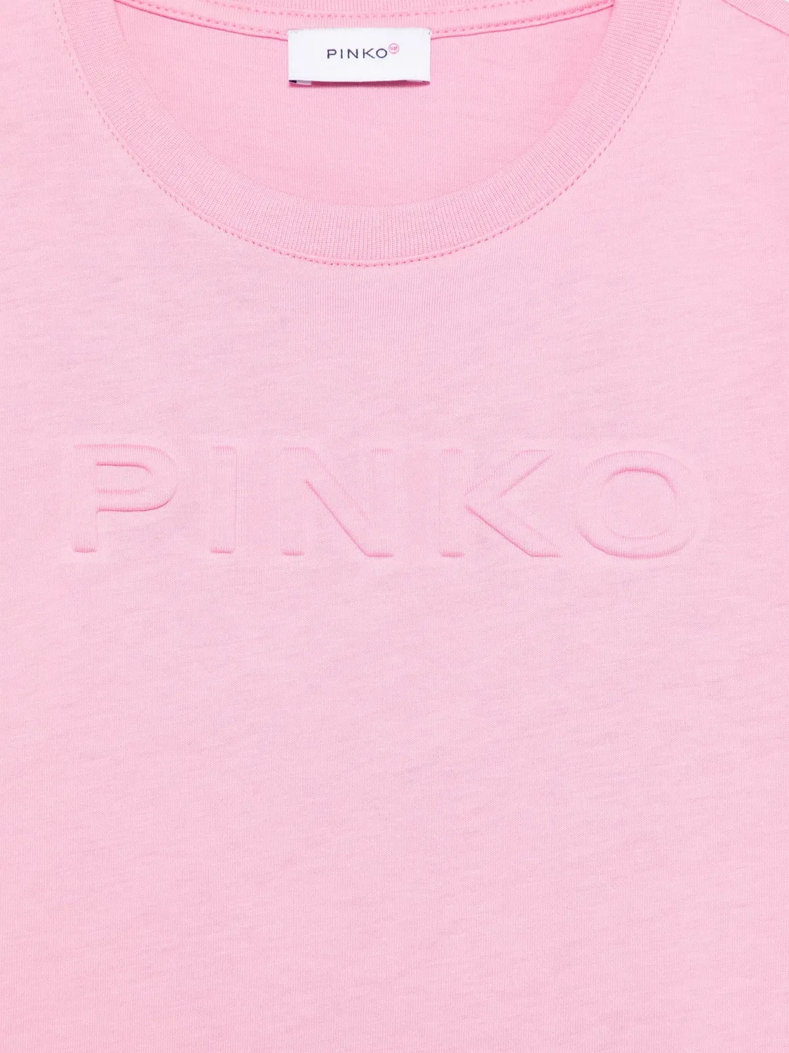 Футболка с тисненым логотипом PINKO, розовый — фото 2