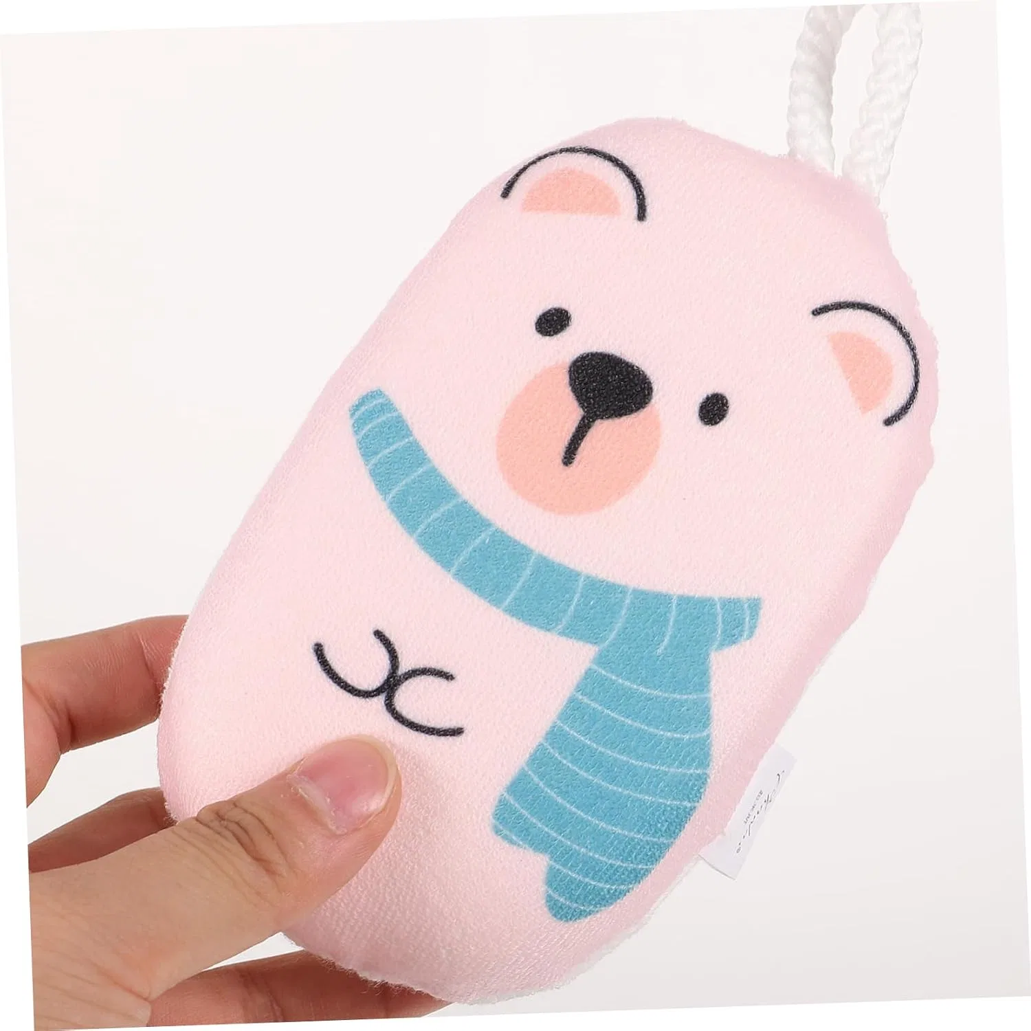 Мочалка для ванны Bear, 2 шт, minkissy, 16.8x8.5x3 см — фото 4