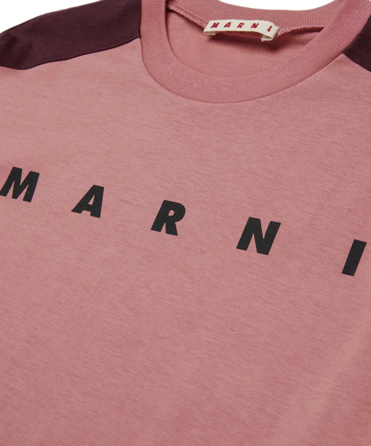Детская футболка с длинным рукавомс логотипом MARNI, Желтая — фото 4