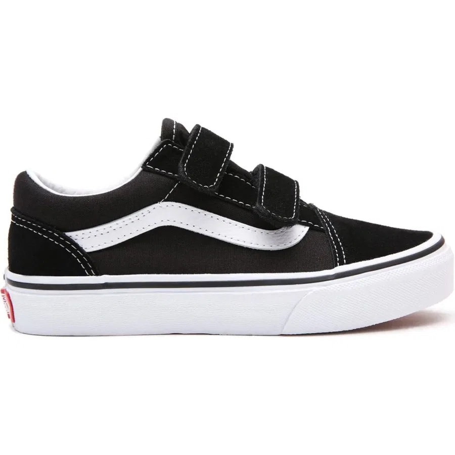 Детские кроссовки с классическим дизайном Vans UY Old Skool V, Черный — фото 3